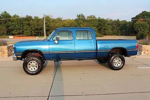 Sell Used 1985 Dodge W350 Crew Cab Short Bed 4x4 1993 5 9