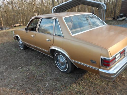 Buy Used 1980 Chevrolet Malibu Classic Sedan 4 Door 3 8l