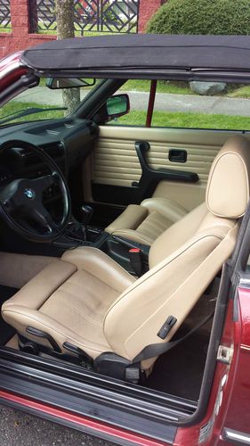 Find Used Bmw E30 Convertible Classic Calypso Red With Tan