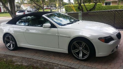 Buy Used 2005 Bmw 645 Ci 2 Door Convertible White With Black