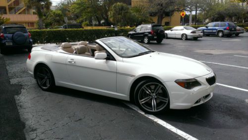 Buy Used 2005 Bmw 645 Ci 2 Door Convertible White With Black