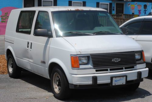 white astro van