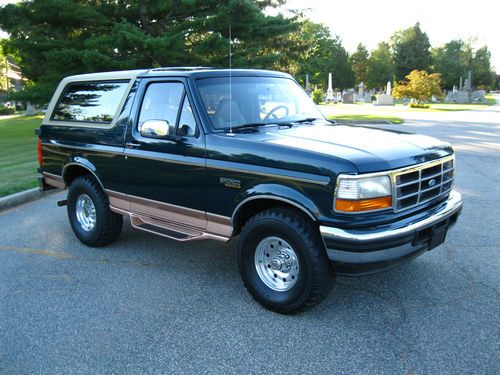 1995 bronco 91k actual miles! 5.8 liter southern truck! leather! gorgeous!