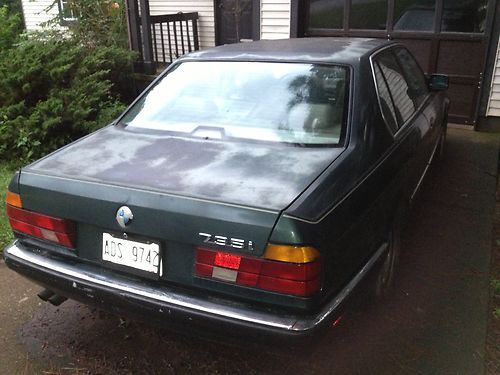 Sell Used 1992 Bmw 735i Sedan Green Leather Interior In