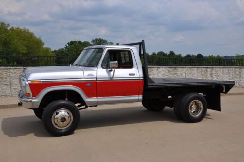 Purchase new 1979 Ford F250 4X4 Flatbed with dual rear wheels in