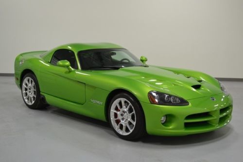 2007 2008 dodge viper srt-10 very low miles v10 one owner snake skin green