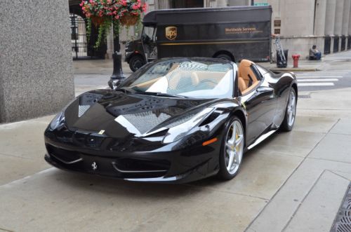 2013 ferrari 458 italia spider 3k miles lots of carbon! shields! loaded!