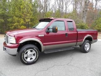 Ford : 2005 f-250 supercab lariat 4x4 v8 shortbed pickup w/ 9052 orig miles nice