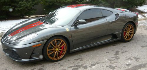 2008 ferrari f430 scuderia carbon, ceramic, racing stripe, alcantara, immaculate