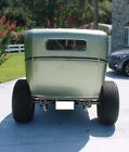 1929 ford model a metallic green with black &amp; gray beltline stripes