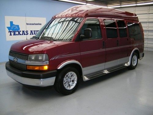 We finance!!!  2007 chevrolet express regency conversion high top tv sofa bed cd