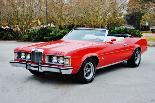 Pristine all original q code 351 1973 mercury cougar xr7 convertible no reserve