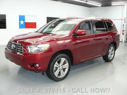 2009 toyota highlander sport 7pass sunroof rear cam 17k texas direct auto