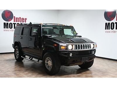 2007 hummer h2 black on black texas clean carfax navigation bose sunroof