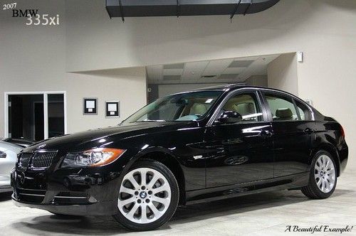 2007 bmw 335xi awd cold &amp; premium pkg's msrp $46,250 xenons logic7 sound loaded