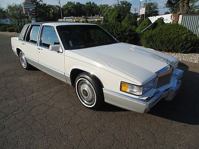 1990 cadillac sedan deville white one owner 19,980 miles!!