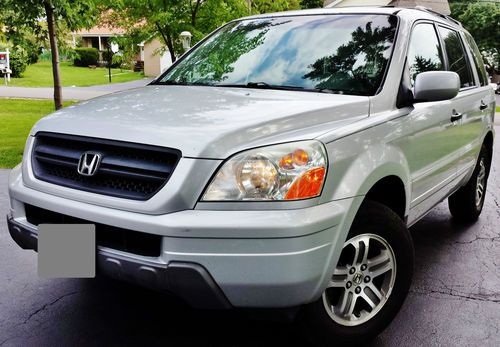 2005 honda pilot ex-l awd loaded dvd entertainment 3rd row seats