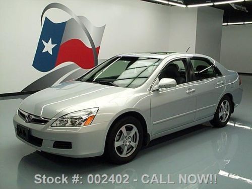 2006 honda accord hybrid sedan sunroof nav leather 65k texas direct auto