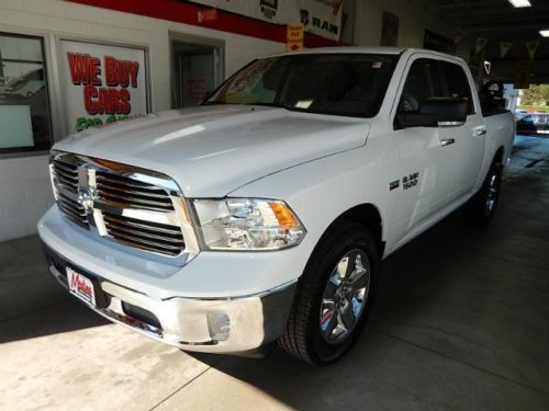 4x4 crew cab certified 5.7l hemi slt big horn 8.4a radio 7&#034;tft evic 20&#034; chrome