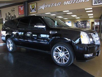 13 cadillac escalade esv platinum black 13k miles nav 4 dvd screens