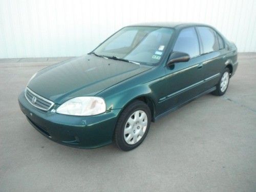 2000 honda civic vp sedan 1.6l 4cyl auto 1 owner runs good great on gas