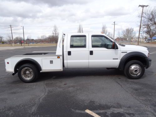 2006 ford f550 xlt crew cab super duty, haulerbed 4x4 powerstorke diesel dually