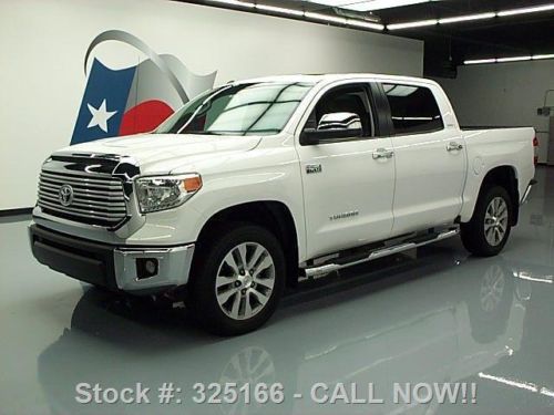 2014 toyota tundra limited crewmax 4x4 sunroof nav 10k texas direct auto