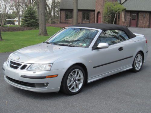 2004 saab 9-3 aero convertible auto steering paddle shift 210hp 28mpg beautiful!