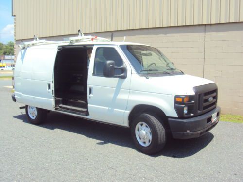 2008 ford e-250 cargo van 4.6l ladder work racks clean trans problem fix save