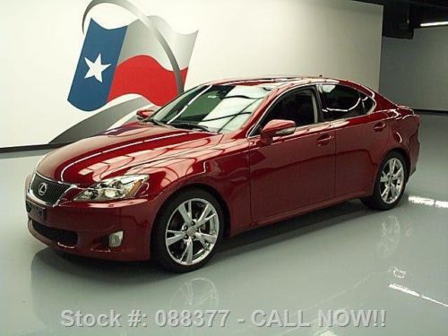 2009 lexus is250 automatic sunroof paddle shift 73k mi texas direct auto