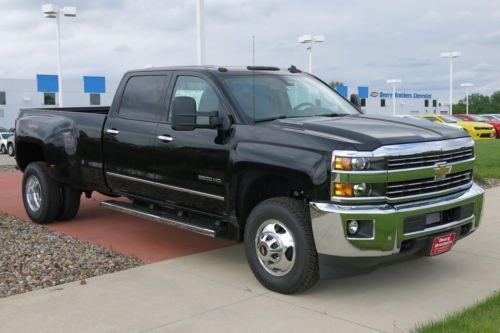 2015 chevy dually crew cab turbo diesel duramax 6.6 allison ltz leather truck