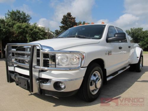 2008 ram 3500 mega-cab cummins diesel leather tow package new tires