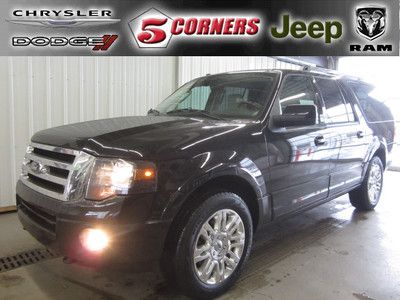 2012 black ford expedition el limited 4x4 5.4 v8, leather, sunroof, 15k miles