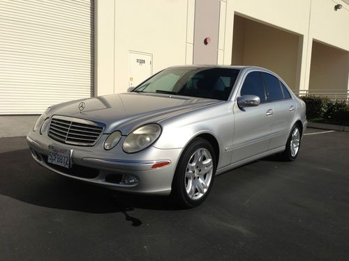 2003 mercedes-benz e500 silver sedan 4-door 5.0l low mileage, clean!