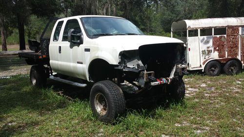 Ford f350 2004 4x4 flatbed pickup truck