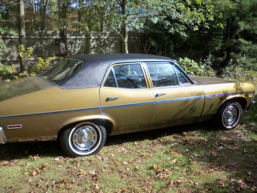 1972 chevrolet nova base sedan 4-door 4.1l  1 owner 90k original miles