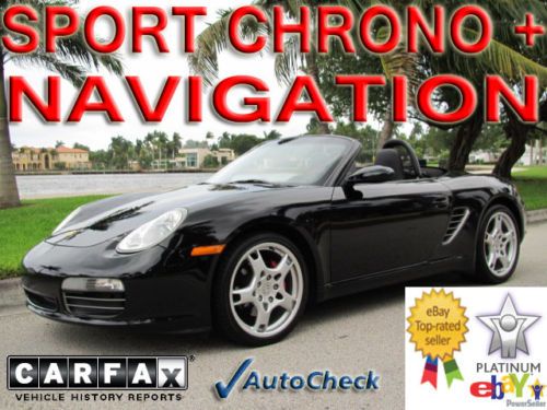 2005 05 porsche boxster s * navigation * sport chrono * 19&#034; wheels * bose * fl