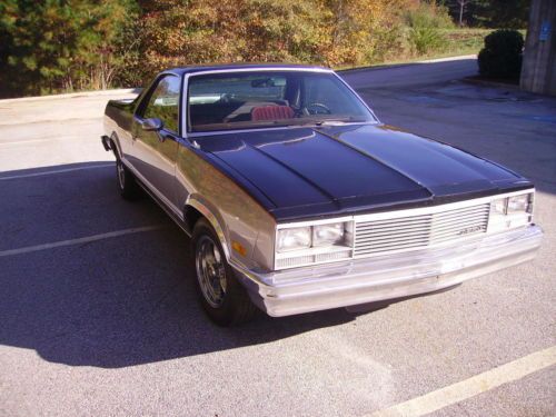 1985 el camino very nice 305 v8 new tci 700r4 transmission black and silver