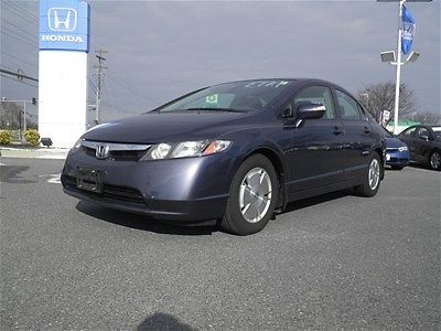 07 honda civic hybrid sedan 1.3l 40mpg no reserve