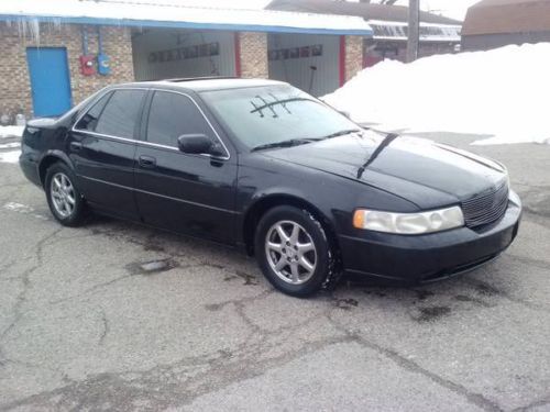 2000 cadillac seville sts sedan 4-door 4.6l black leather loaded