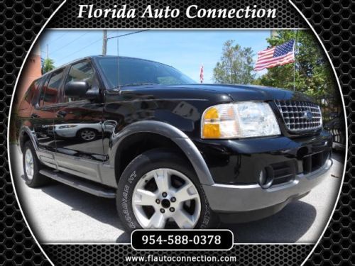 03 ford explorer xlt 4wd v6 3rd row leather sunroof 4x4 clean carfax