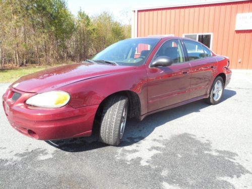 2003 pontiac grand am sedan 4-door clean family gas saver low miles no reserve