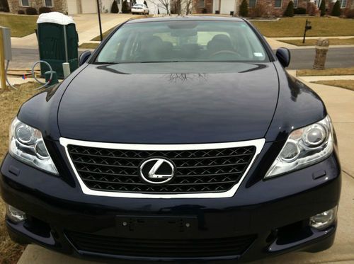 2010 lexus ls 460 awd blue with nav mark levinson sport comfort cold weather pkg