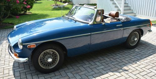 1974 mg mgb convertible chrome bumpers 4-speed