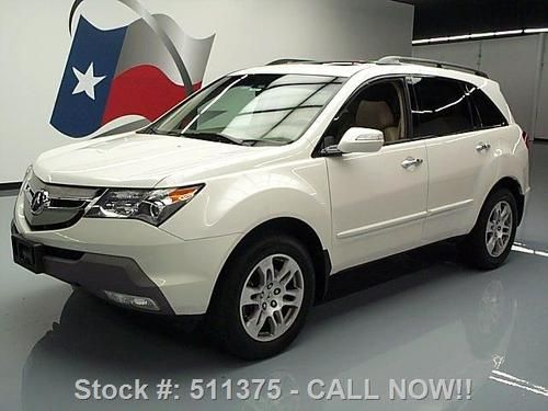 2009 acura mdx sh-awd 7 pass sunroof htd leather 54k mi texas direct auto