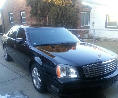 2003 cadillac deville base 4-door 4.6l blk/blk loaded low miles