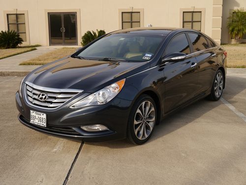 2013 sonata 2.0 turbo limited 8k miles leather sunroof spoiler alloy hd radio