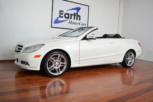 2011 mercedes e350 amg sport cabriolet, p1 pkg, diamond wht, carfax, 1 owner!