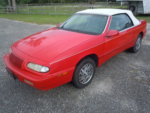 1995 chrysler lebaron gtc convertible 2-door 3.0l low miles very clean car