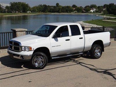 2004 dodge ram 2500 quad cab 4x4 diesel only 43k miles 1-owner cummins gorgeous!